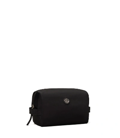 Tory Burch Nylon Large Cosmetic Case In Black