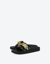 MOSCHINO PVC SANDAL SLIDE WITH LETTERING LOGO