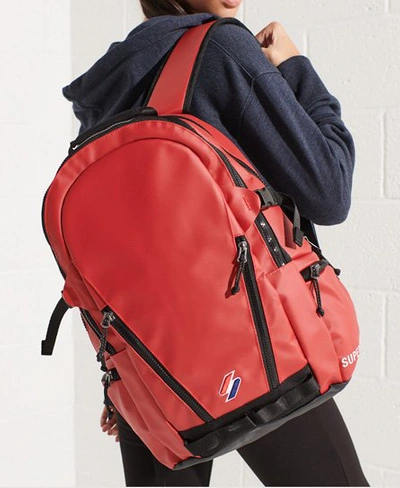 Superdry Code Tarp Backpack In Red