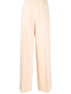 JIL SANDER WIDE-LEG COTTON TROUSERS,17084719