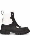 Dolce & Gabbana Chunky Sole Ankle Boots In Black