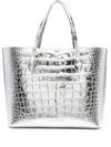 GIVENCHY CROCODILE-EMBOSSED WING TOTE BAG,4C9FC354-F60A-B814-956C-648712B63415