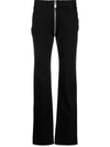 Givenchy Slim Cut Zip-detail Jeans In Black