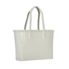 Carmen Sol Seba Mid Tote Borchiona In Light Grey