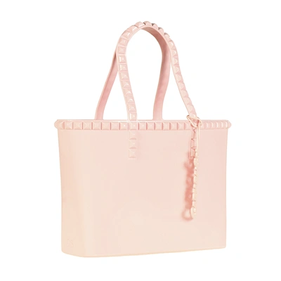 Carmen Sol Seba Mid Tote Borchiona In Baby Pink