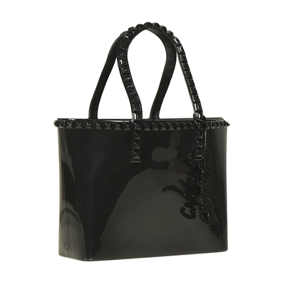 Carmen Sol Seba Mid Tote Borchiona In Black