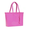 Carmen Sol Seba Mid Tote Borchiona In Fuchsia