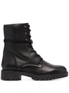 Geox Lace-up Ankle Boots In Schwarz
