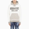 DSQUARED2 WHITE AND GREY HOODIE,S71GU0465S25148-J-DSQUA-858M