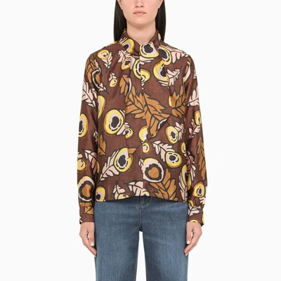 Baum Und Pferdgarten Brown Shirt With Print In Multicolor