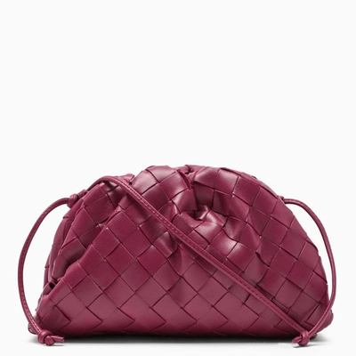 Bottega Veneta Cyclamen Woven Pouch Mini Bag In Purple