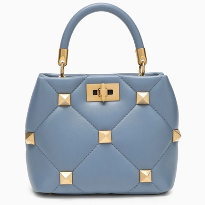 Valentino Garavani Light Blue Roman Stud Small Handbag