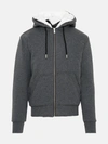 Moose Knuckles Classic Bunny Hoodie Sweatshirt In Grey