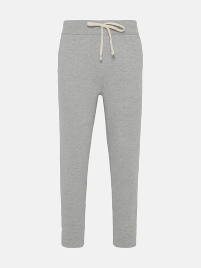 Polo Ralph Lauren Drawstring Track Trousers - Men's - Cotton/polyester In Grey