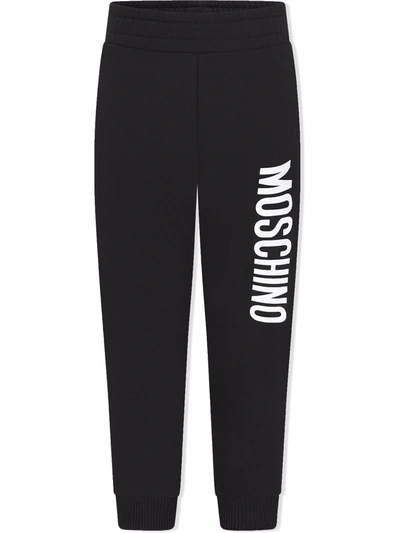 Moschino Kids' Logo-print Sweatpants In Black