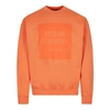 Opening Ceremony Box Logo Sweatshirt - Orange In Orange