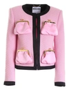 MOSCHINO ARCHIVE PURSES JACKET IN PINK AND BLACK