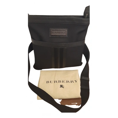 Pre-owned Burberry Cloth Bag In Black