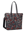 Tory Burch Printed Nylon Tote Bag In Retro Block Print