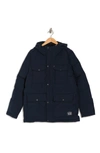 Levi's Arctic Cloth Heavyweight Parka Jacket In Navy