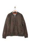Levi's Nylon Satin Bomber Jacket In Army Green