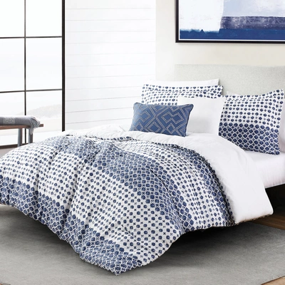 Anne Klein Isola Comforter Set In Blue