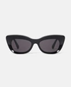 Stella Mccartney 54mm Cat-eye Sunglasses In Shiny Black
