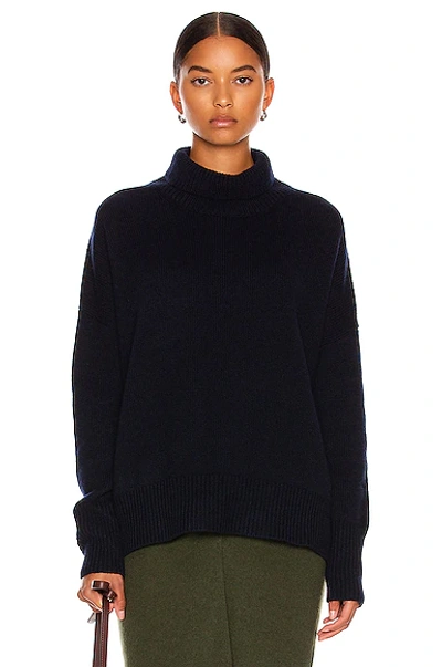 Lisa Yang Heidi Cashmere Turtleneck Sweater In Navy
