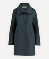 Sessun Chera High-neck Coat In Smokey Green