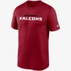 Nike Men's Dri-fit Wordmark Legend (nfl Atlanta Falcons) T-shirt In Red