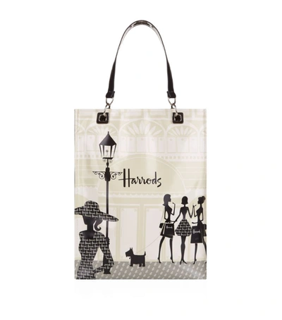 Harrods Medium Knightsbridge Shopping Shopper Bag In Ivory