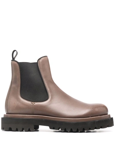 Officine Creative Wisal 006 Leather Boots In Nude