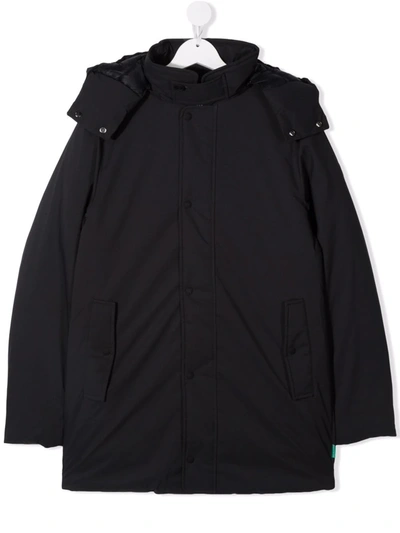 Save The Duck Teen Padded Recycled Coat In Black