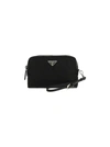 PRADA PRADA WOMEN'S BLACK NYLON POUCH,1NE021R067F0002 UNI