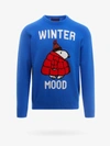 Mc2 Saint Barth Winter Mood Print Sweater In Blue