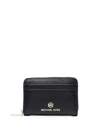 Michael Michael Kors Jet Set Leather Wallet In Black
