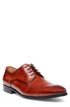 Steve Madden Parsens Plain Toe Derby In Tan Leather