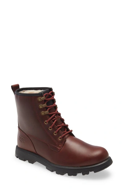 Ugg Kirkson Waterproof Boot In Cordovan Leather