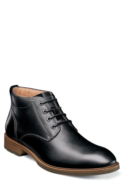 Florsheim Lodge Plain Toe Boot In Black Ch