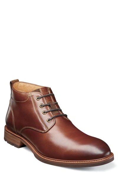 Florsheim Cabin Plain Toe Chukka Boot In Cognac