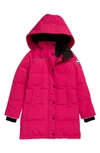 Canada Goose Kids' Juniper 625-fill-power Down Parka In Burdock Pink