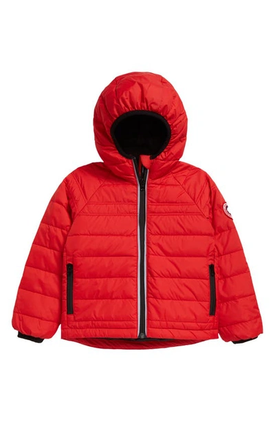 Canada Goose Sherwood Logo-embroidered Nylon Jacket 7-16 Years In Red