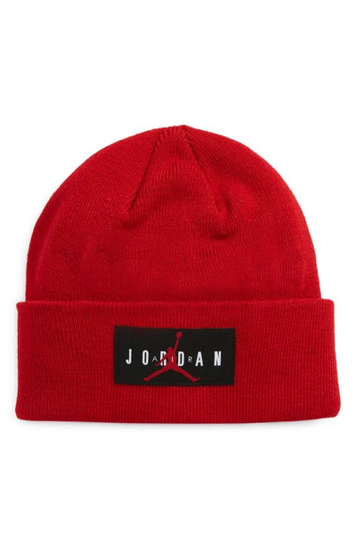 Jordan Kids' Cuff Beanie In Gym Red