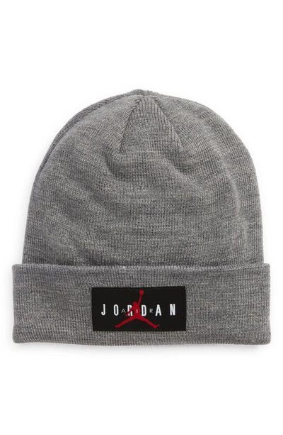 Jordan Kids' Cuff Beanie In Carbon Heather