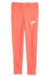 Nike Sportswear Kids' Club Sweatpants In Magic Ember/ White/ Pink Foam