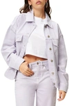 Good American Good '90s Denim Jacket In Lilac002