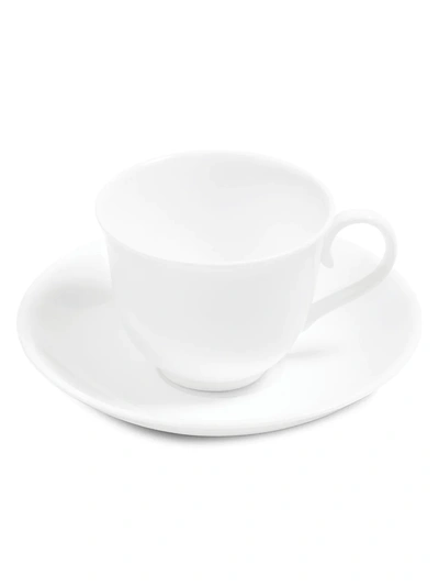 Richard Brendon Bone China White Teacup & Tea Saucer