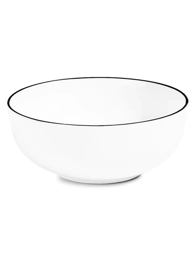 Richard Brendon The Line Matte Black Cereal Bowl In White Black
