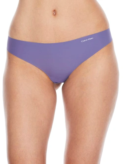Calvin Klein Invisibles Thong In Bleached Denim