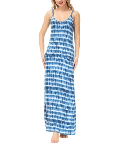 Ink+ivy Women's Strappy Dress In Tie Dye Stripe